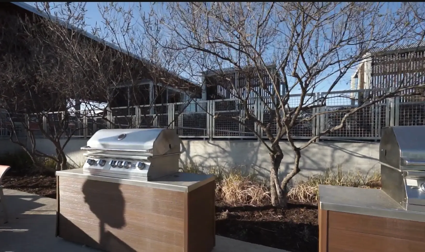 Outdoor grilling stations at Windsong Ranch in Prosper TX