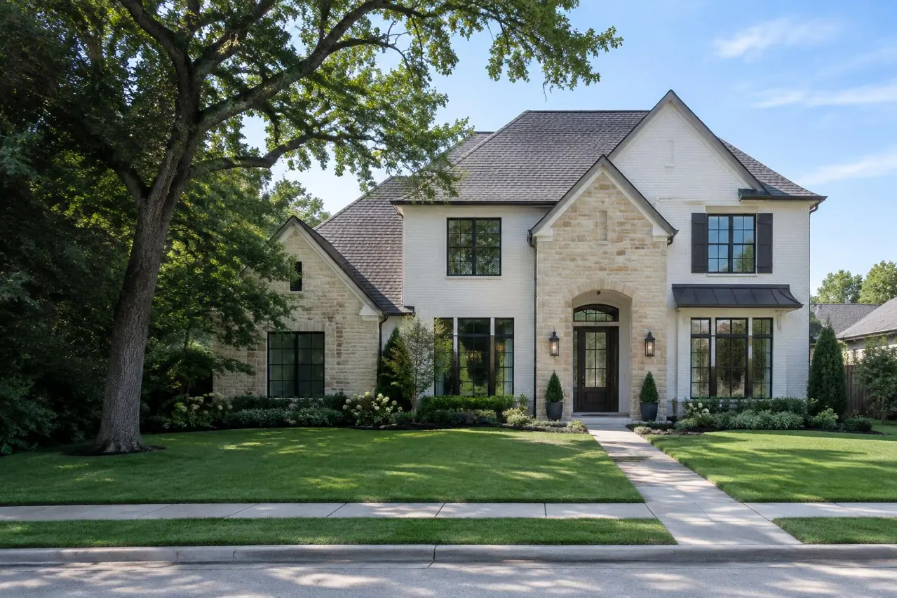 Illustrative North Dallas home exterior
